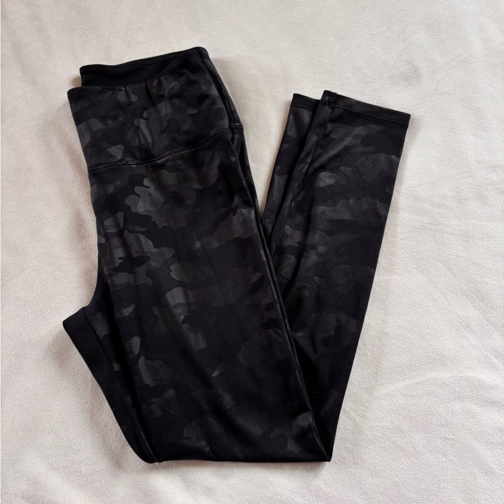Women's Black Camouflage Leggings